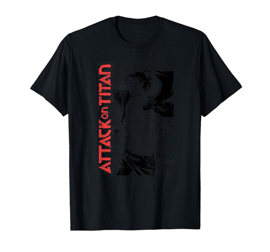 Attack on Titan Eren Yeager Manga Style Shirtless Portrait T-Shirt