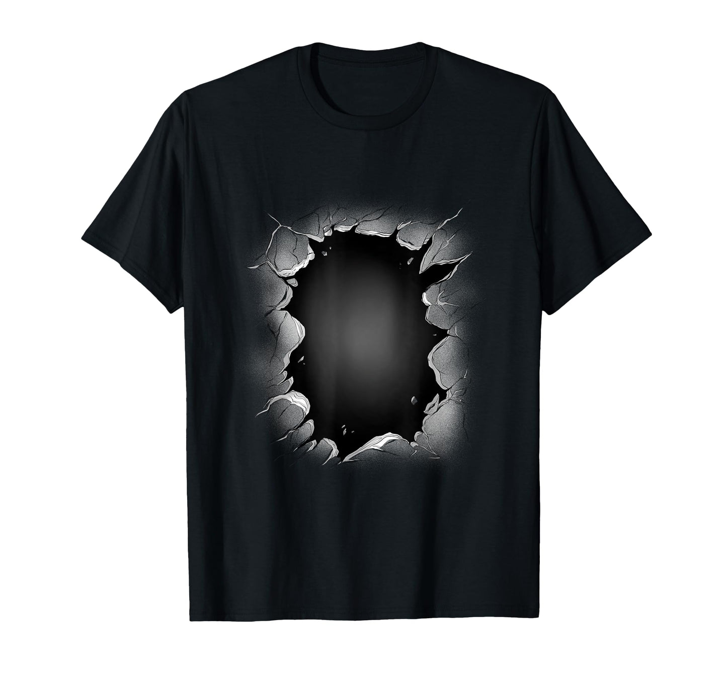 Hole in wall optical illusion T-Shirt