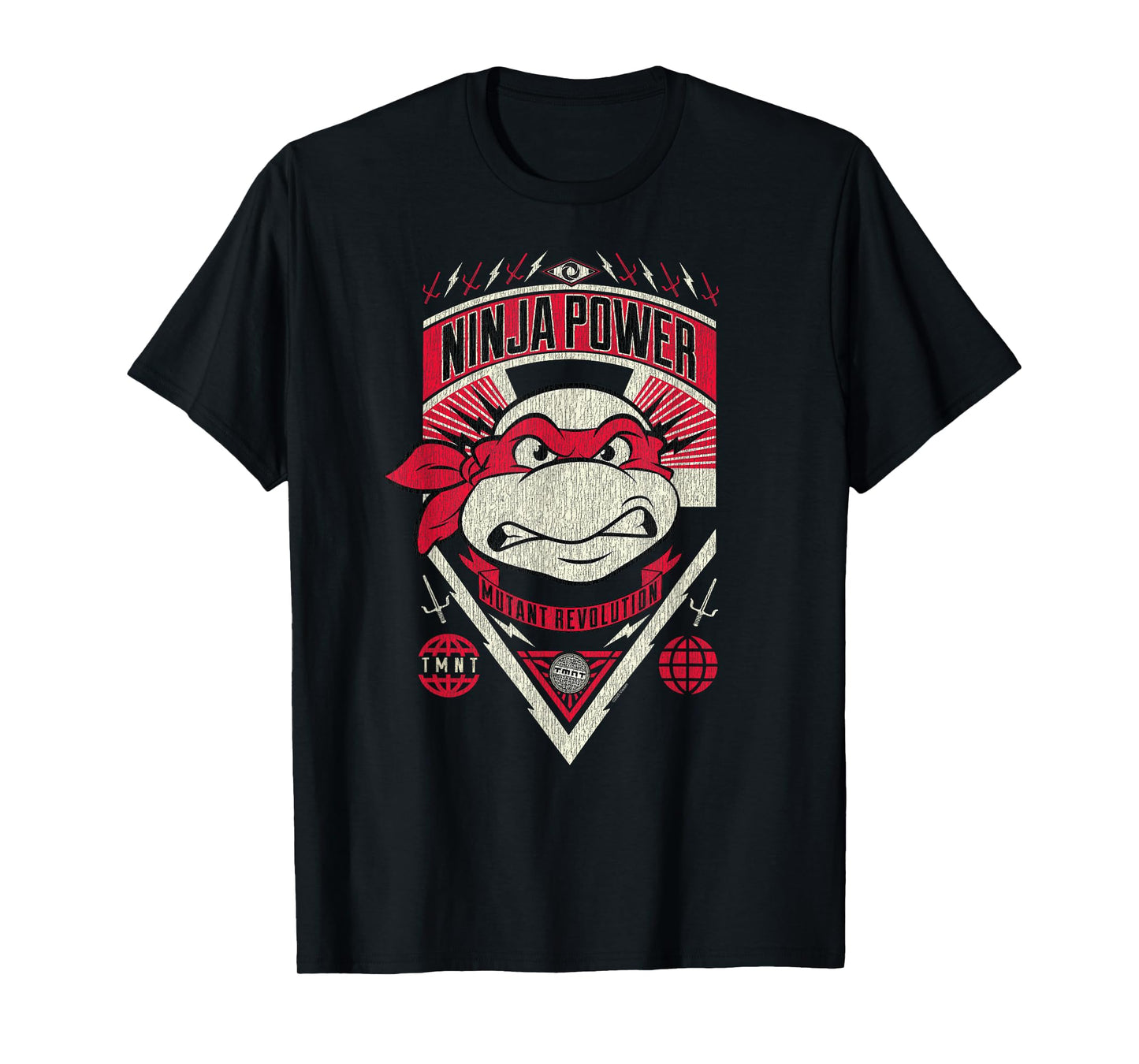 TMNT Raphael Ninja Power Poster Classic Cartoon T-Shirt