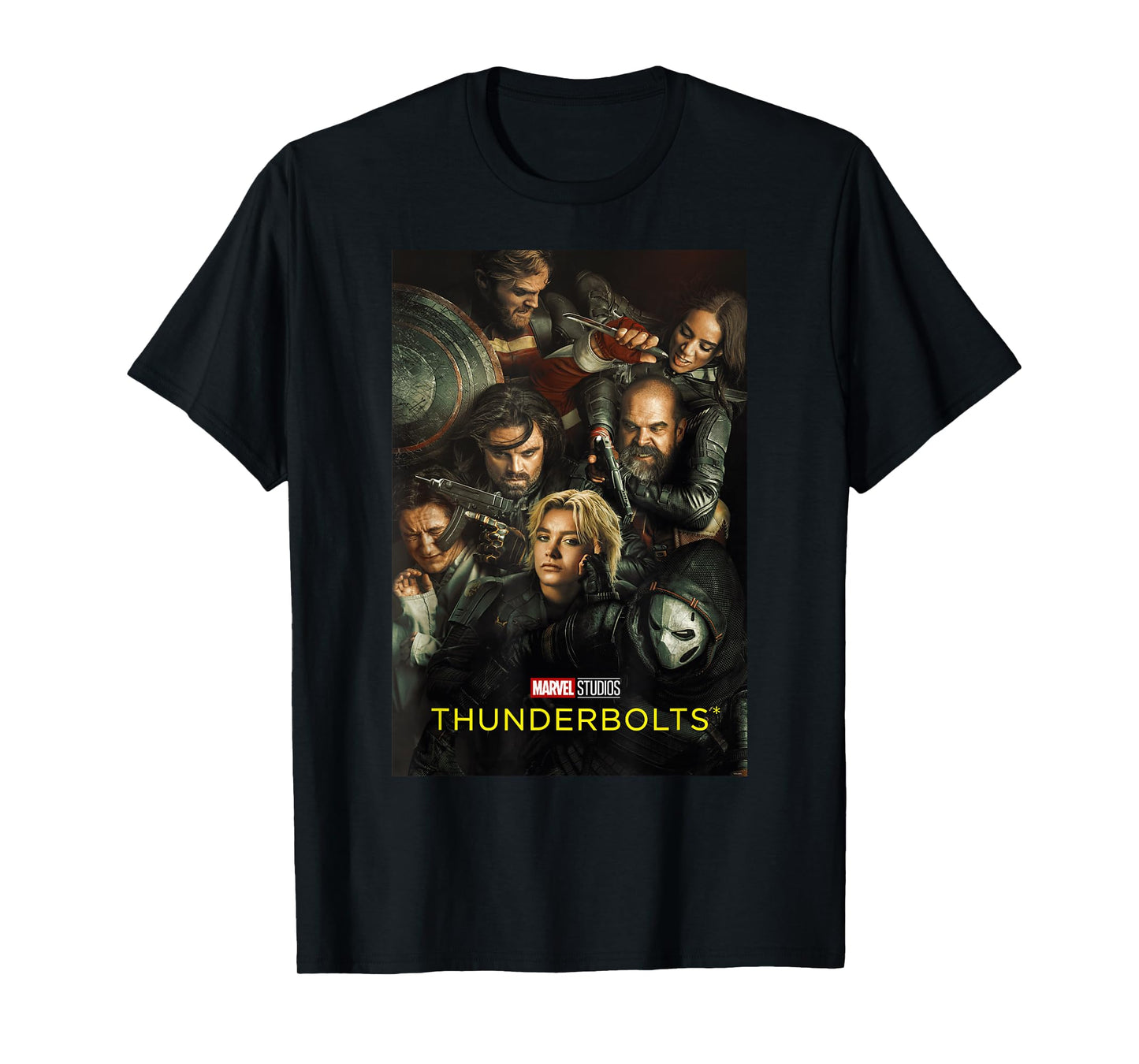 Marvel Studios Thunderbolts Official Movie Poster Art T-Shirt