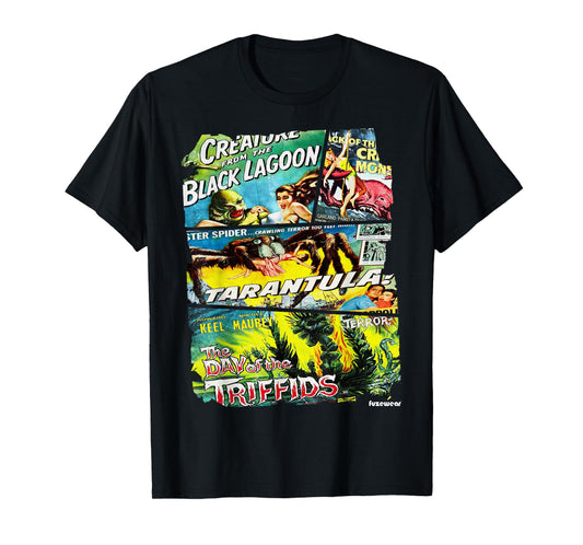 Vintage Style Sci Fi Movie Poster Collage T-Shirt T-Shirt