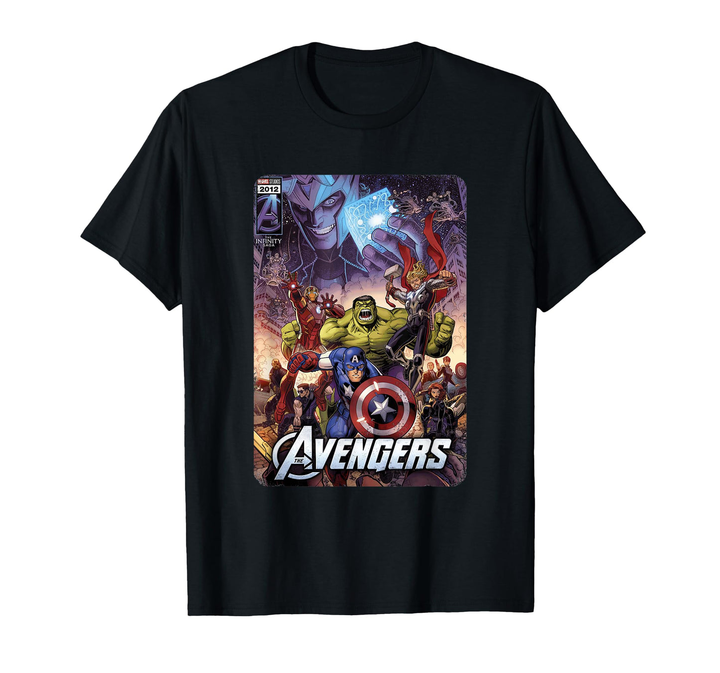 Marvel The Avengers Infinity Saga comic cover T-Shirt