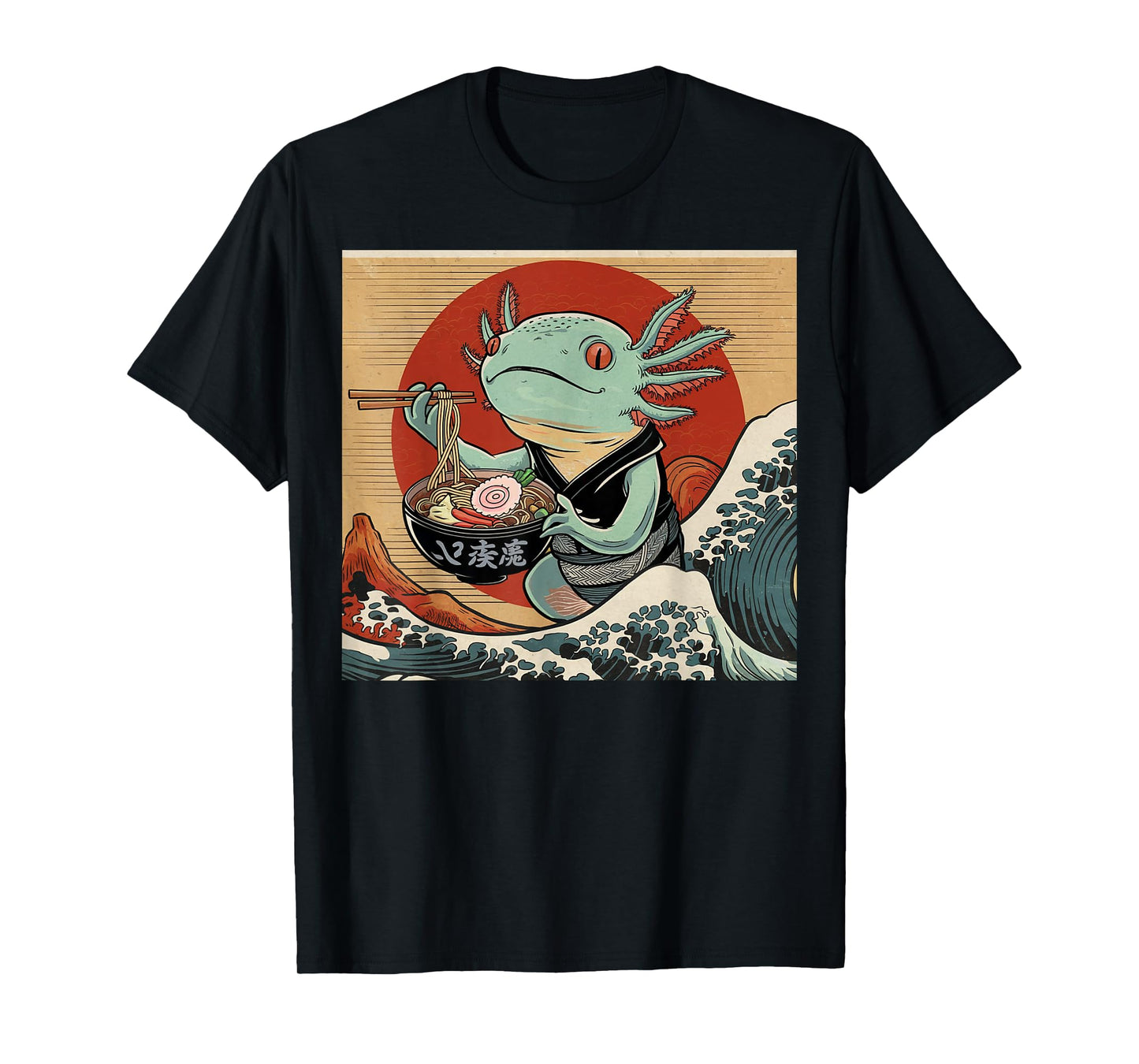 Axolotl Birthday Party Favors Ramen Japanese Kawaii Anime T-Shirt