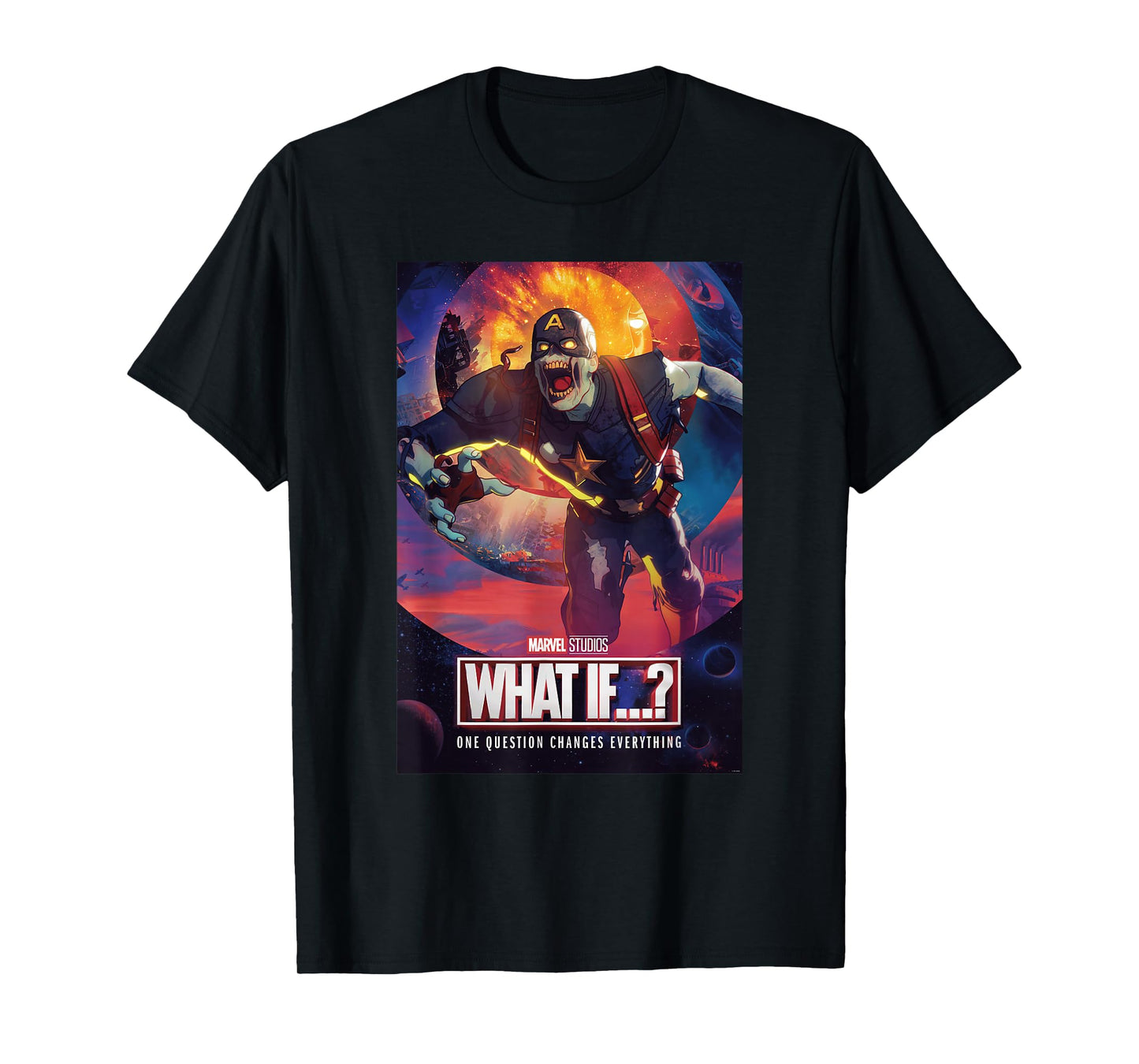 Marvel What IF...? Zombie Captain America Comic Cover T-Shirt