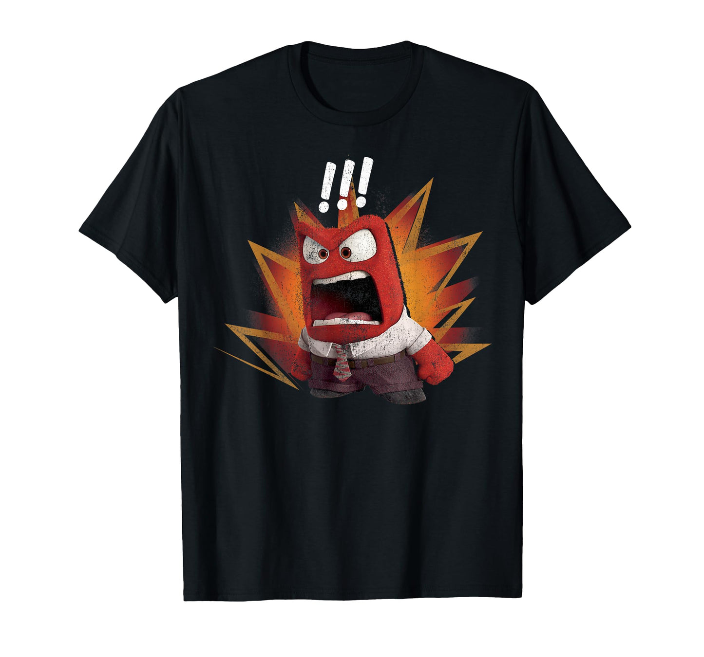 Disney Pixar Inside Out Anger Yell Colorful T-Shirt T-Shirt