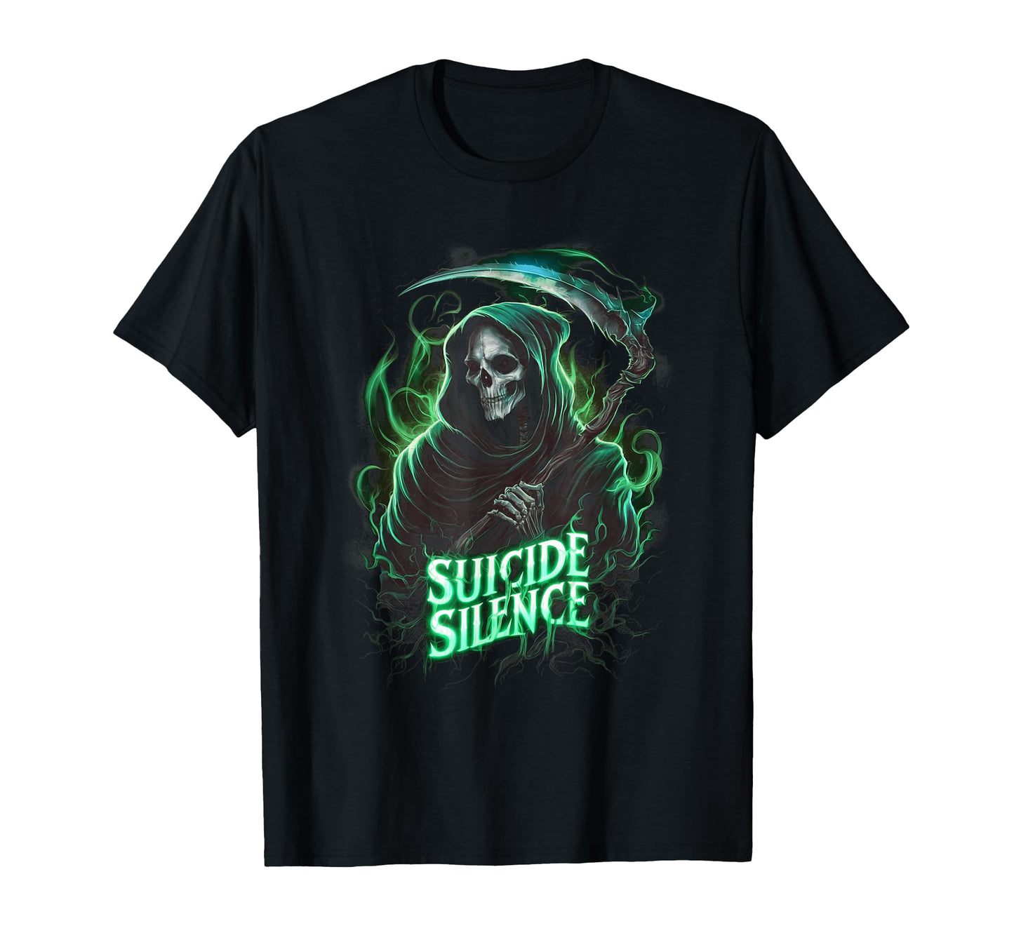 Suicide Silence Grim Reaper Occult Gothic Horror T-Shirt