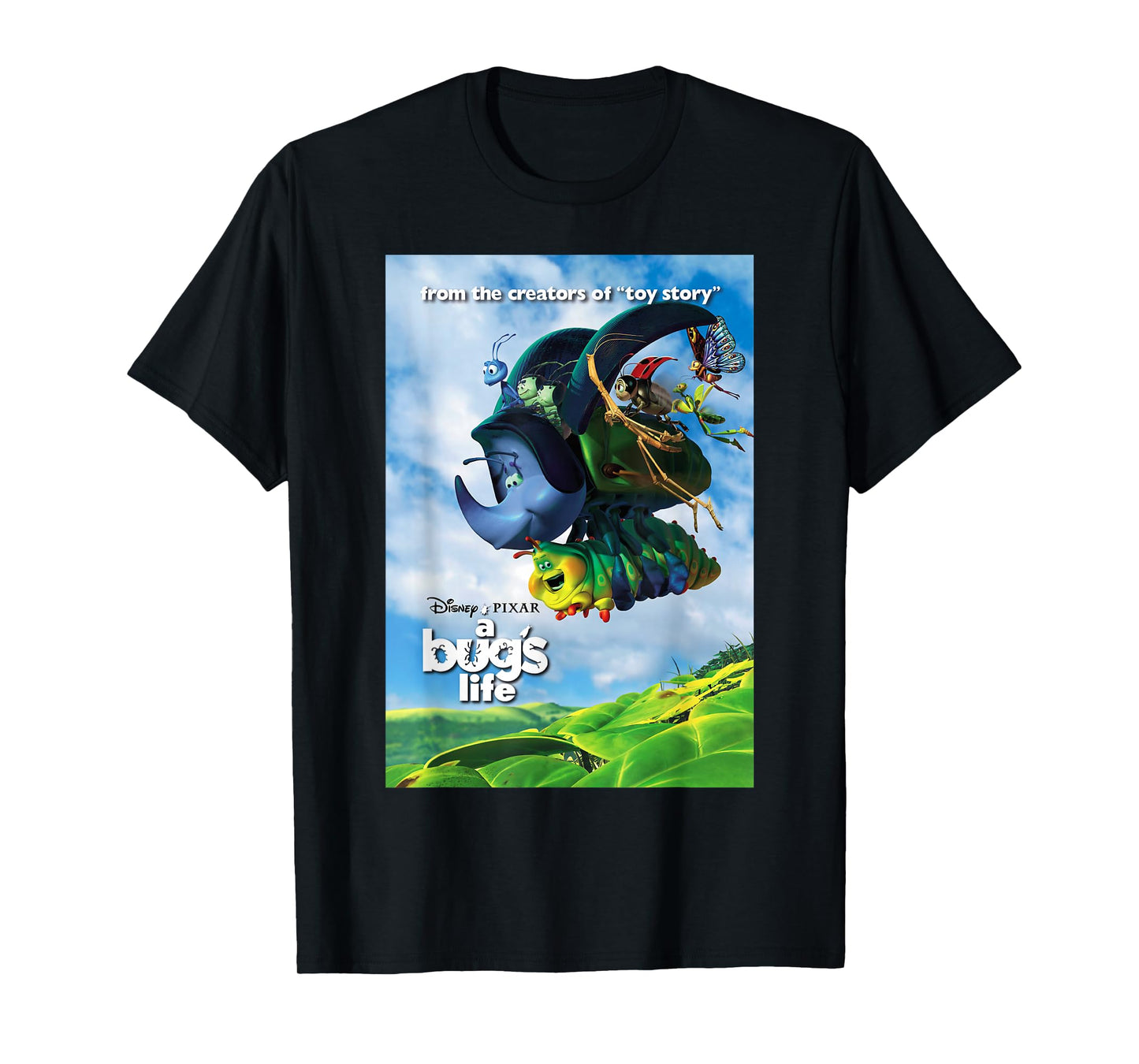 Disney Pixar A Bug's Life Flying Bugs Poster T-Shirt