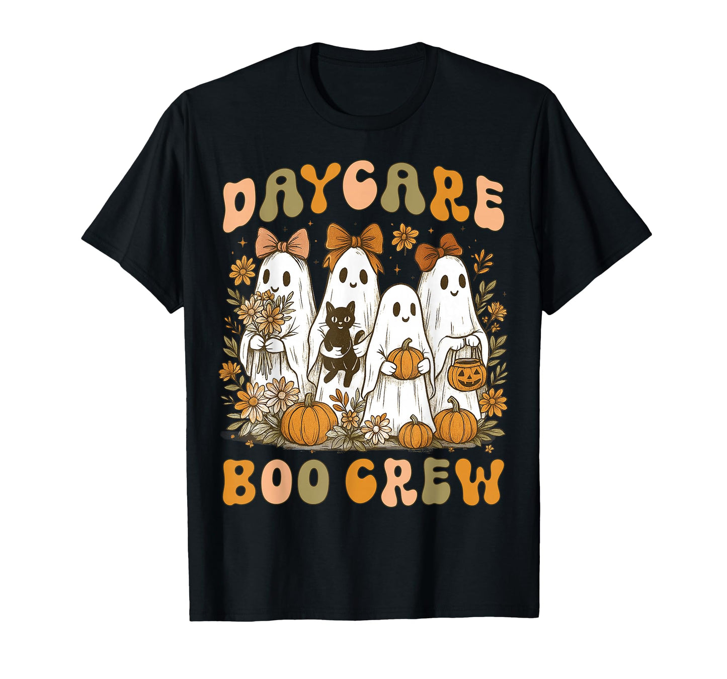 Boo Crew Daycare Teacher Matching Halloween Costume Ghost T-Shirt