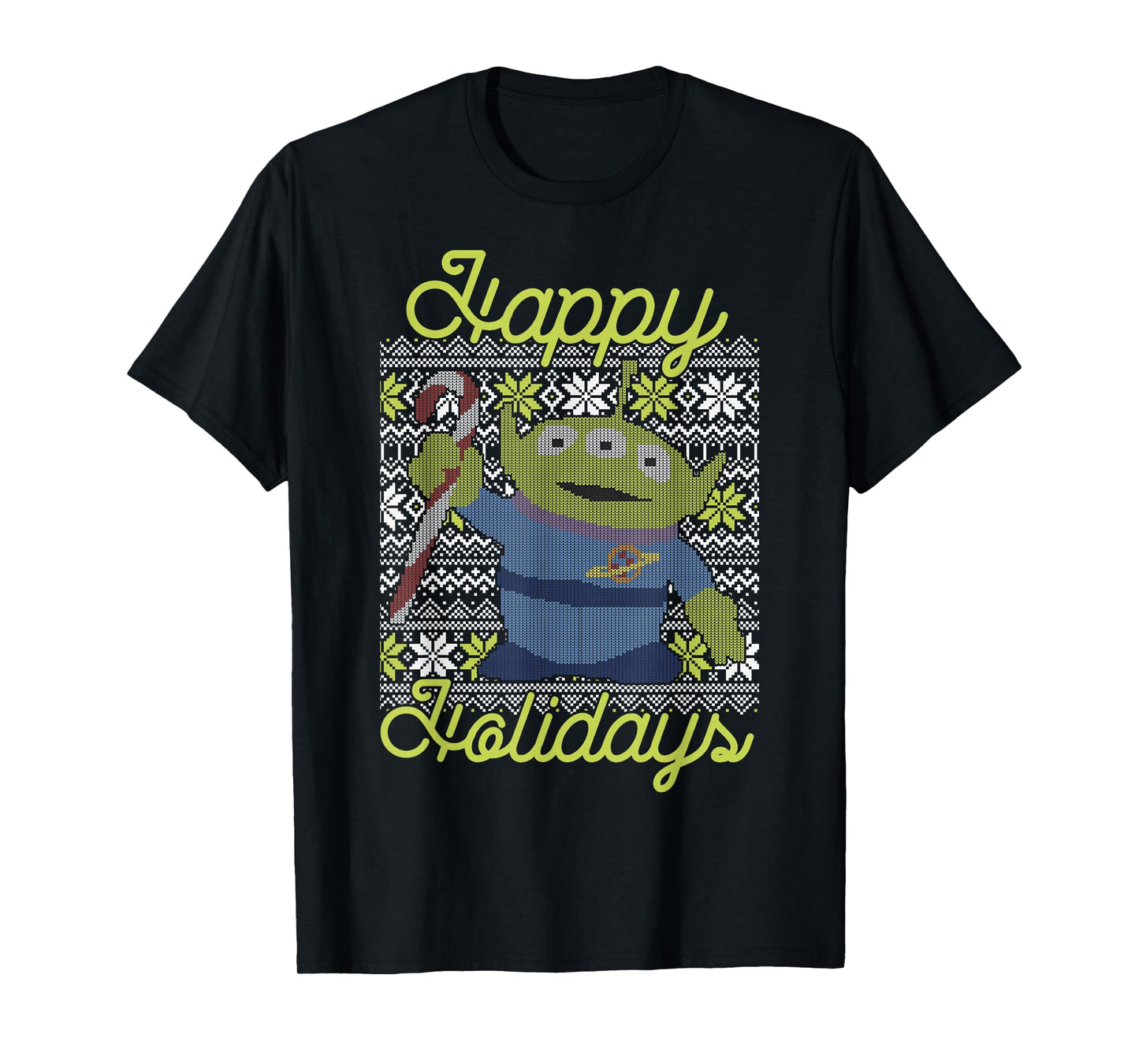 Disney Pixar Toy Story Christmas Alien Vintage Ugly Sweater T-Shirt