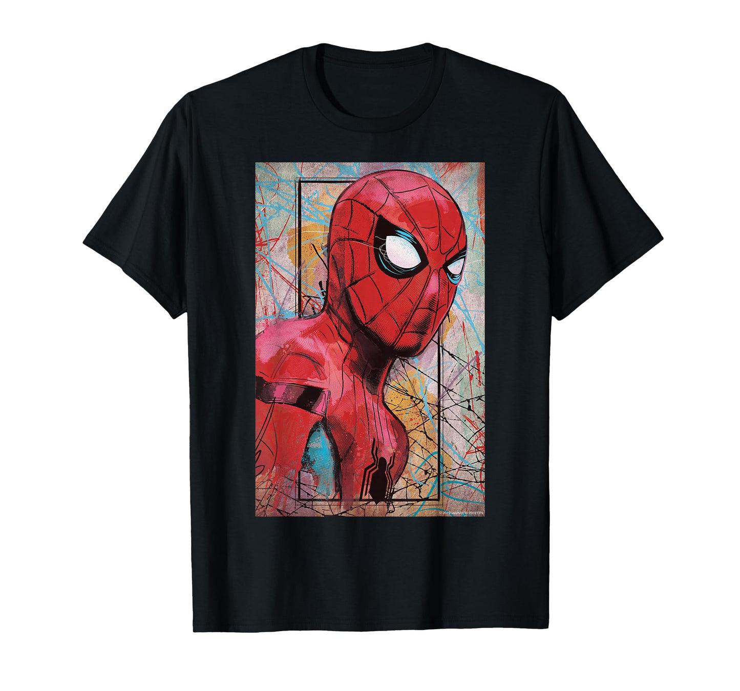 Marvel Spider-Man Far from Home Poster T-Shirt Small