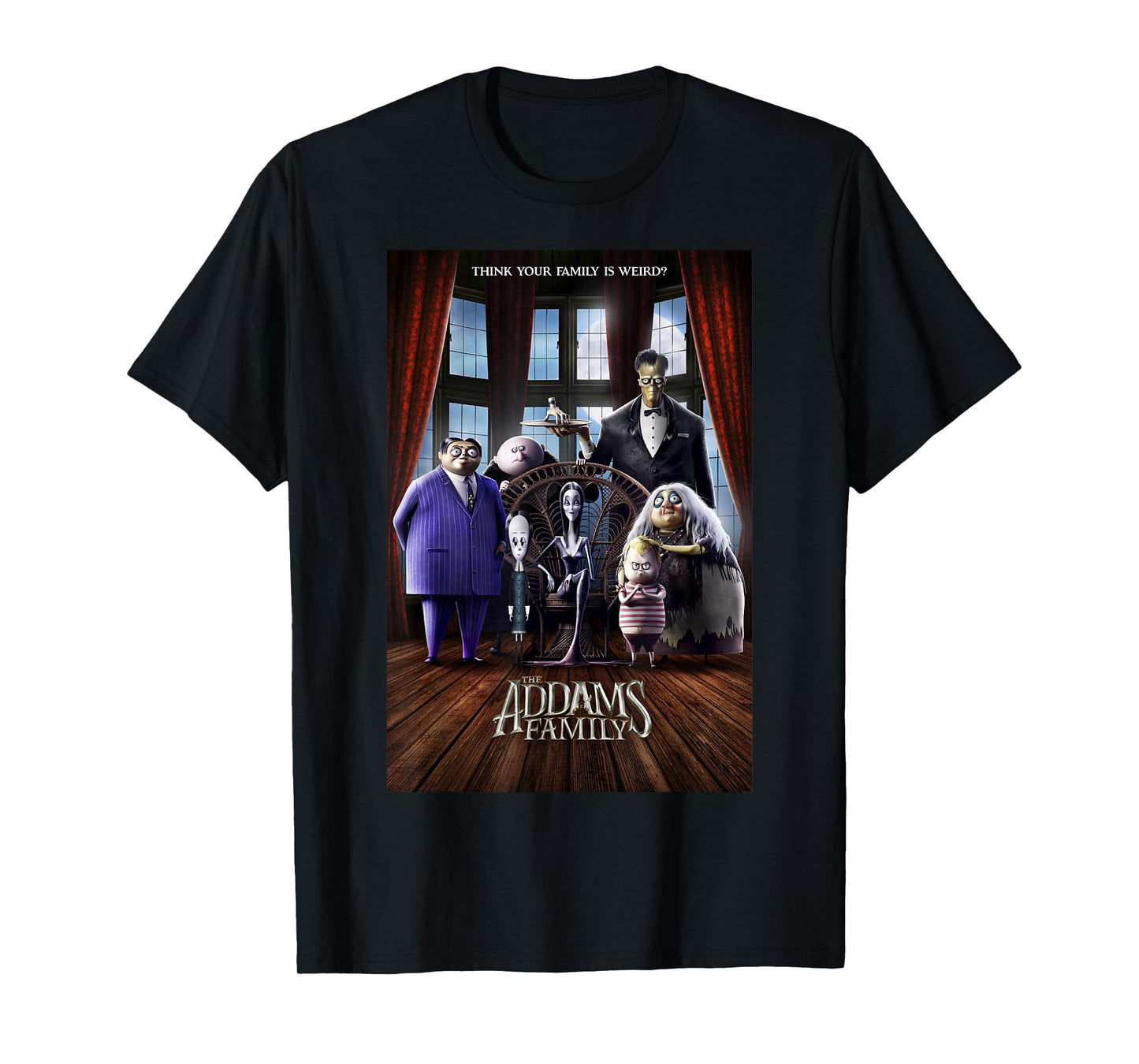 Addams Family Group Shot Portrait Movie Poster T-Shirt
