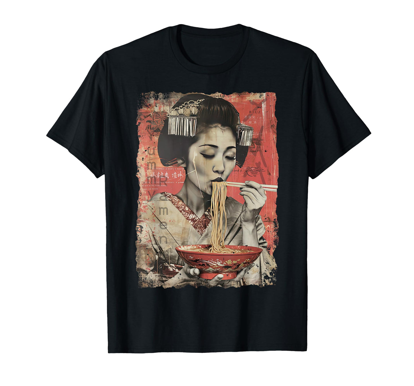 Japanese Ramen Noodles Otaku Y2K Fashion Kawaii Manga Anime T-Shirt