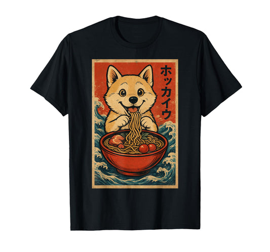 Hokkaido Ramen Japanese Funny Graphic Tees Kawaii T-Shirt
