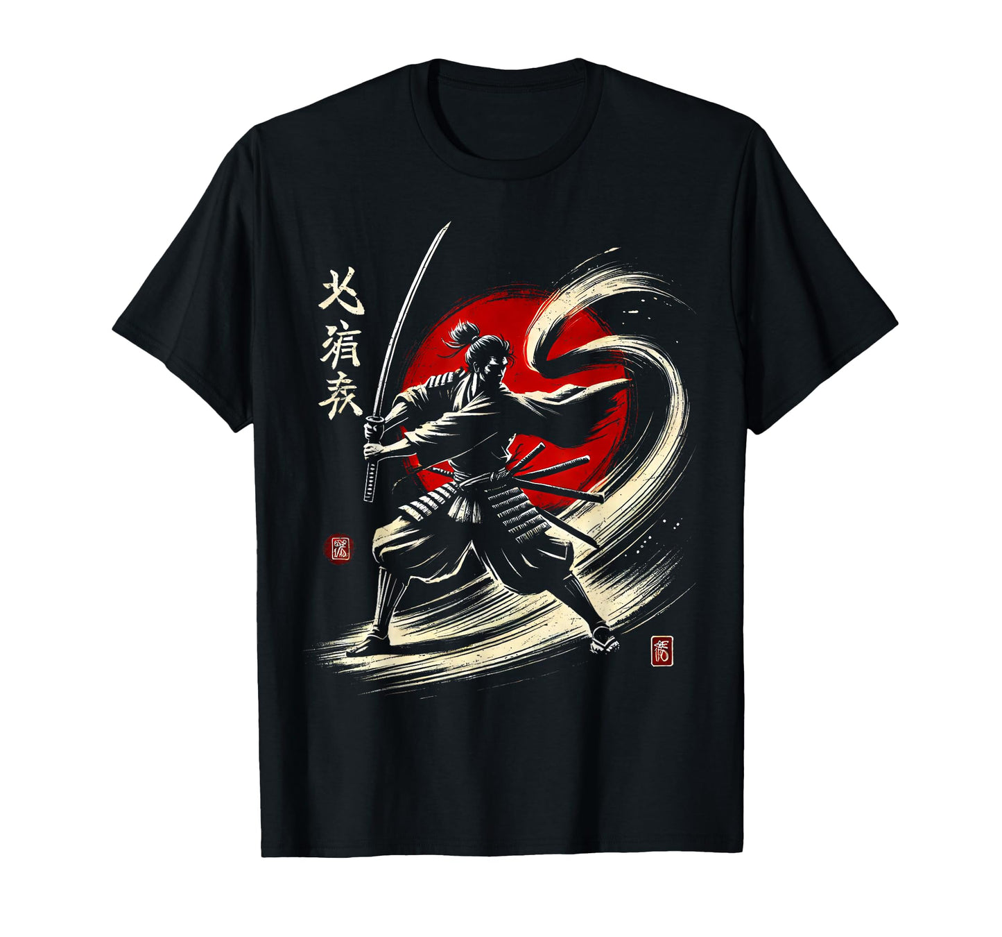 Japanese Warrior Samurai Ninja Japan Men Women Kids T-Shirt