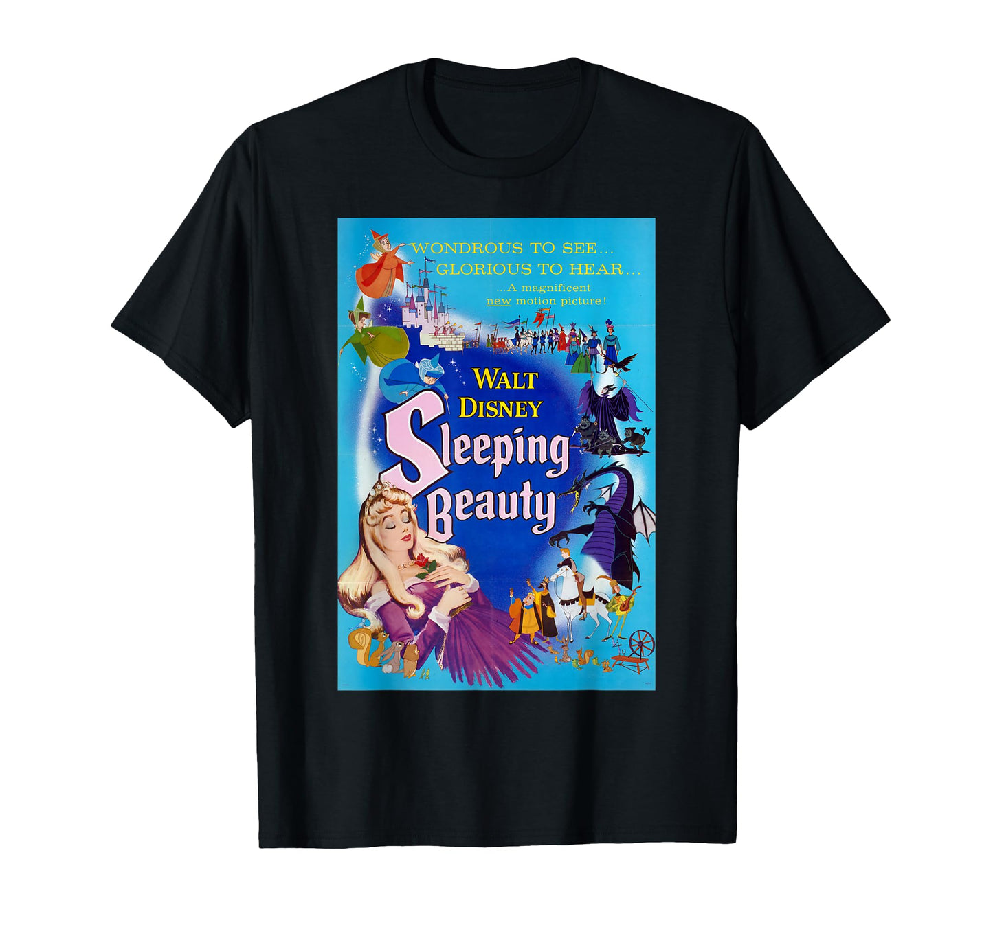 Disney Sleeping Beauty Classic Poster T-Shirt