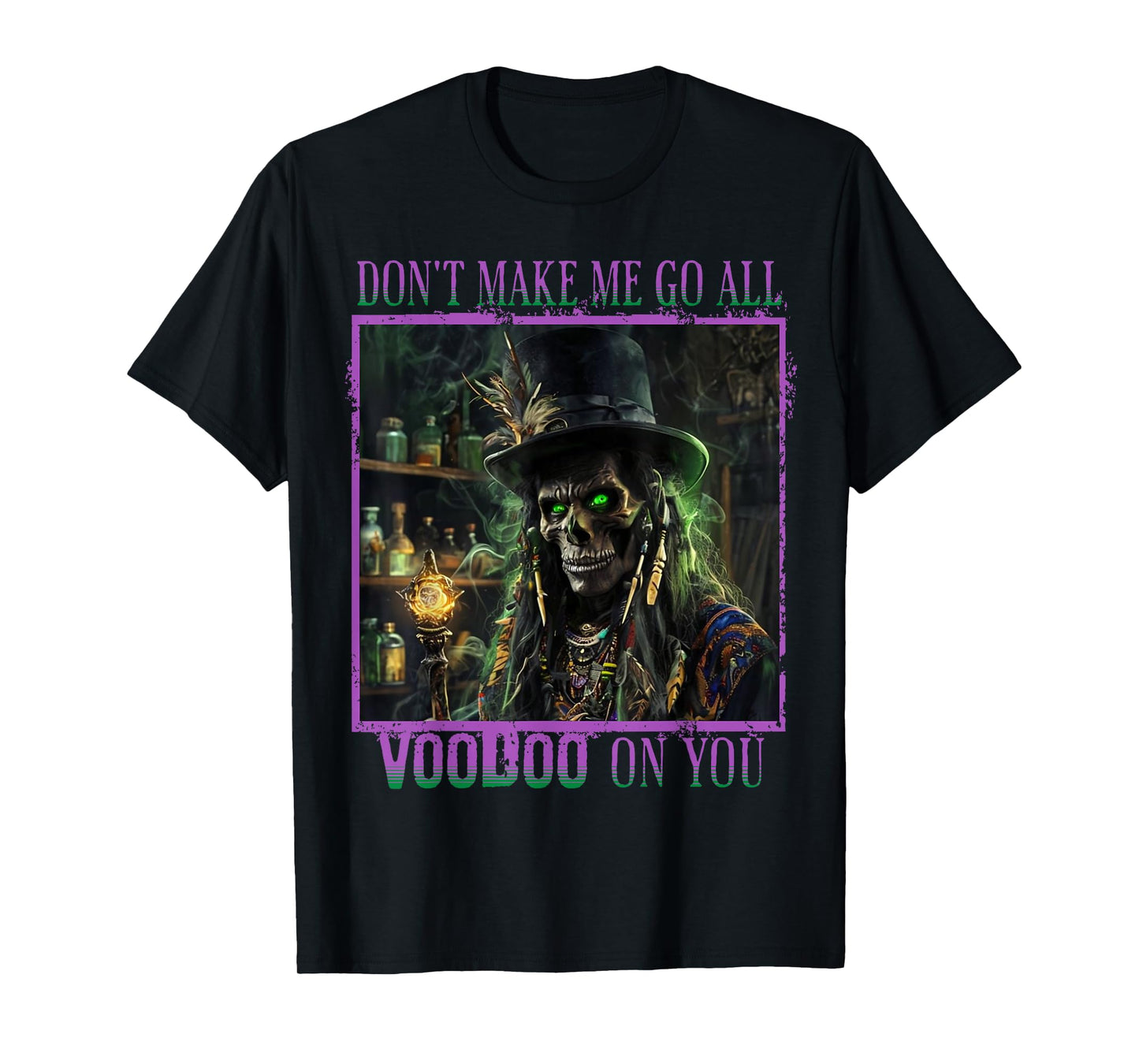 New Orleans Ghost Tour Scary Priest Voodoo Mardi Gras T-Shirt