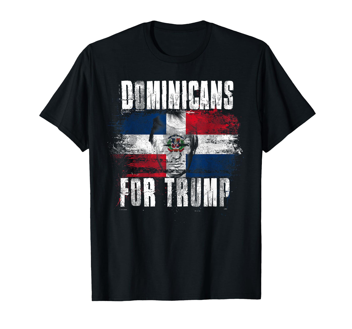Dominicans For Trump American Dominican Republic Patriotic T-Shirt