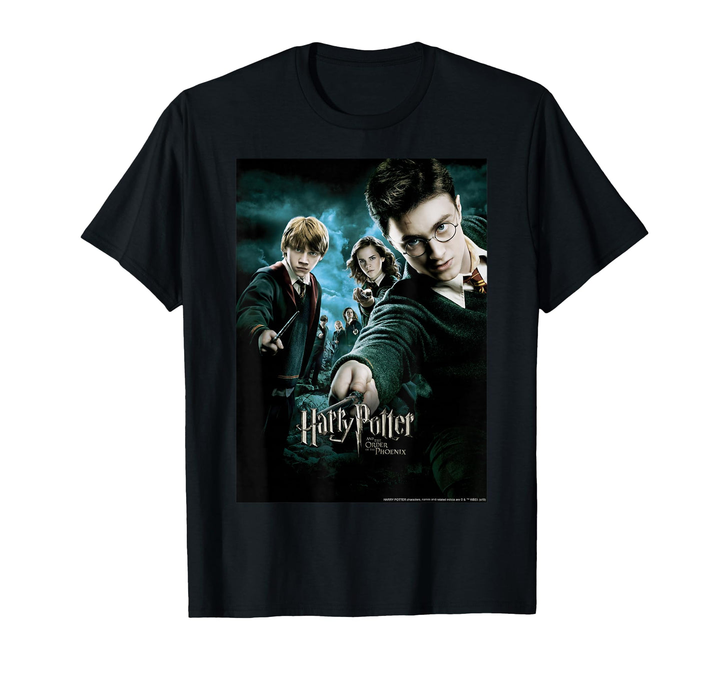 Harry Potter Order Of The Phoenix Wands Drawn Poster T-Shirt