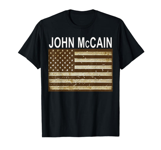 John McCain Saves Healthcare Vote Flag T-shirt