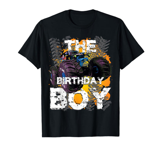 The Birthday Boy Monster Truck Matching Family Party T-Shirt
