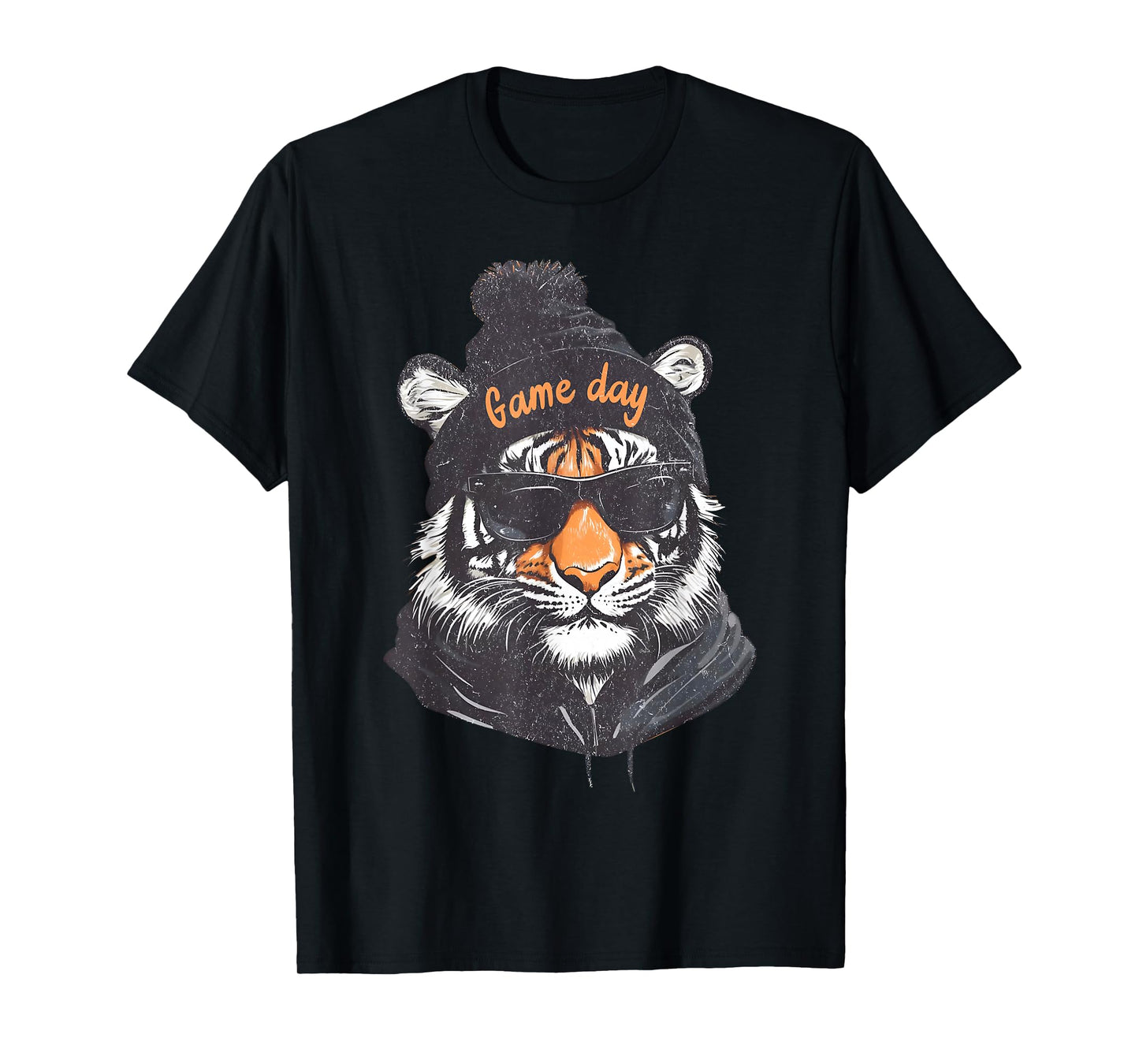 Touchdown American Football Game Day Thanksgiving Tiger Cool T-Shirt