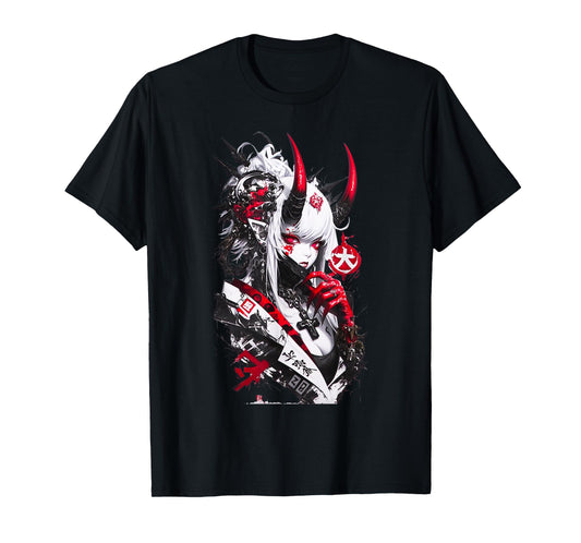 Retro Okami Girl Basic Japan Style Fox Cute Cool Meme T-Shirt