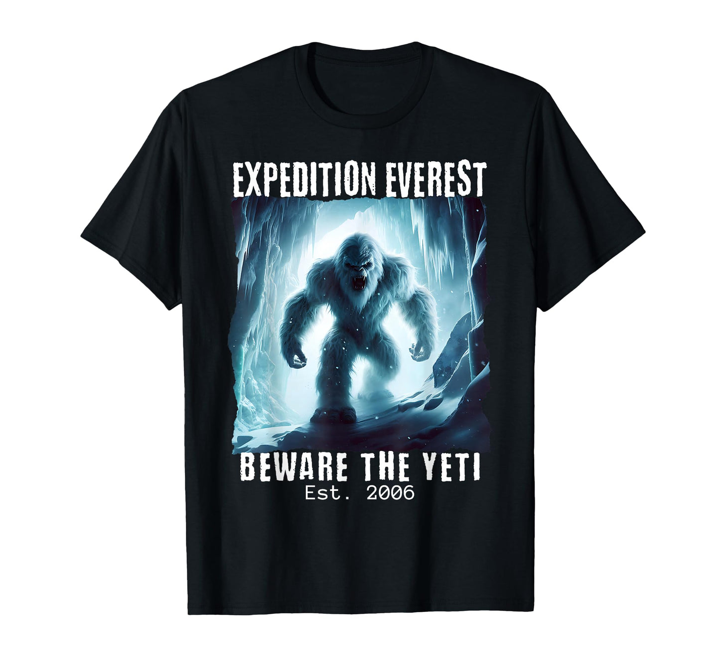 Expedition Everest, Beware the Yeti, Theme Park Snow Monster T-Shirt