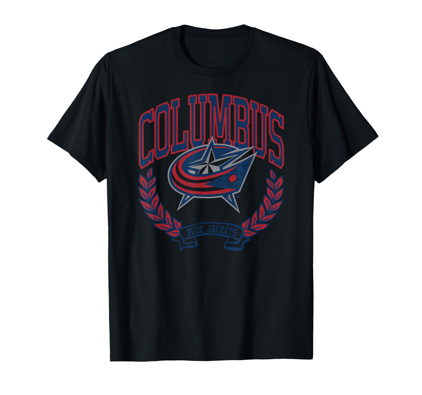 Columbus Blue Jackets Vintage Victory White Licensed T-Shirt