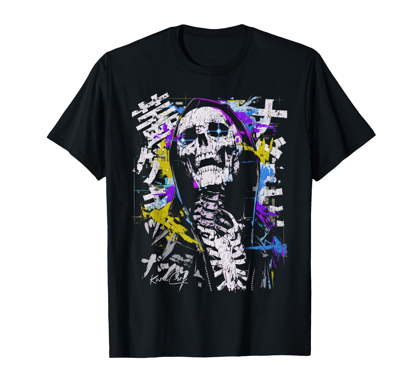 Japanese Streetwear Cyberpunk Y2K Techwear Retro Manga Anime T-Shirt