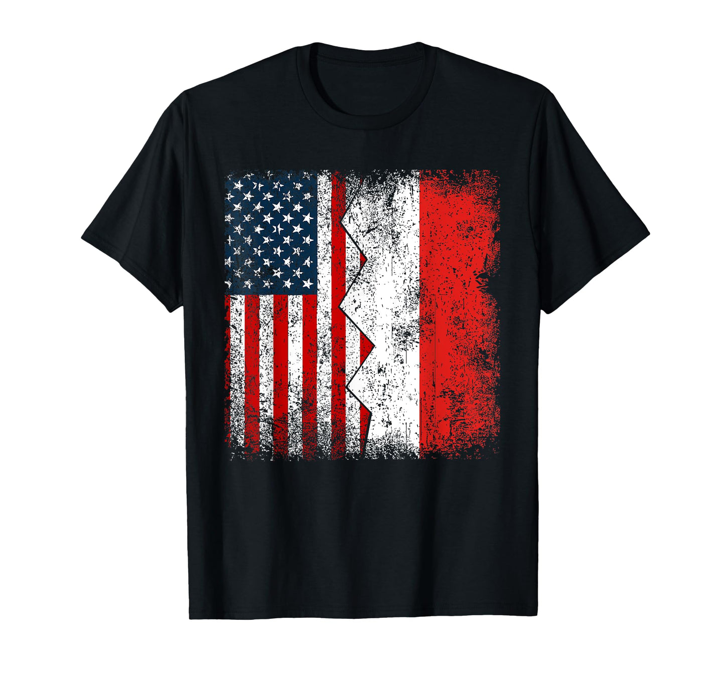 Indonesian Roots | Half American Flags | America Indonesia T-Shirt