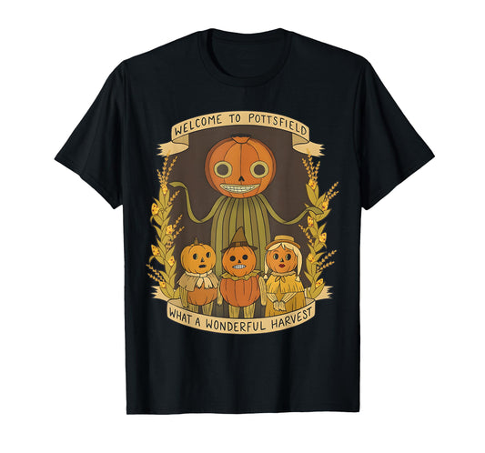 Spooky Pottsfield Harvest Festival Pumpkin Vibes Halloween T-Shirt