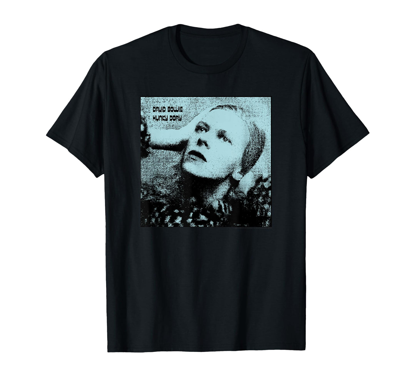 David Bowie Hunky Dory Blue Photo by Brian Ward T-Shirt