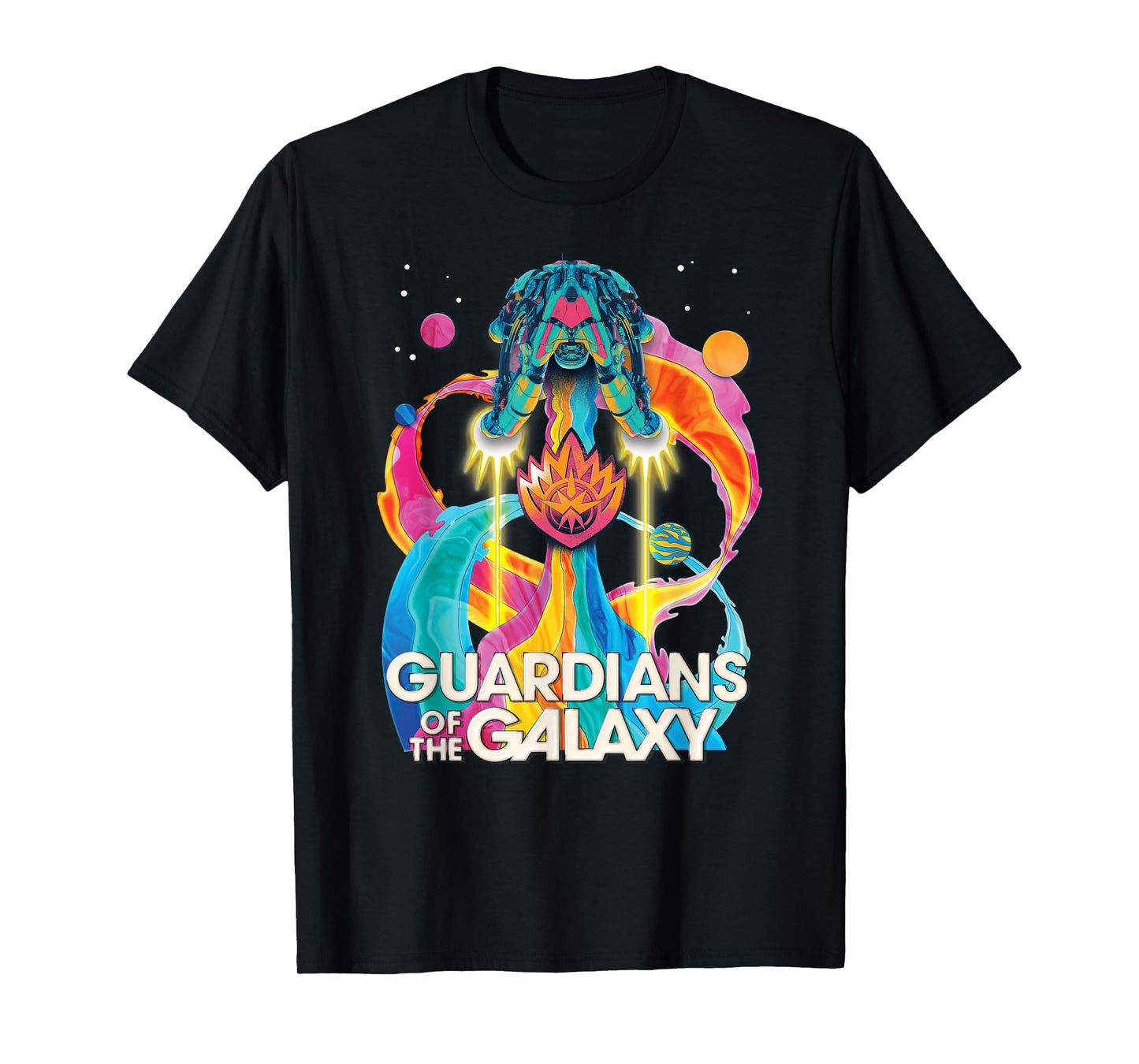 Marvel Guardians of The Galaxy Volume 3 Bowie Space Rainbow T-Shirt