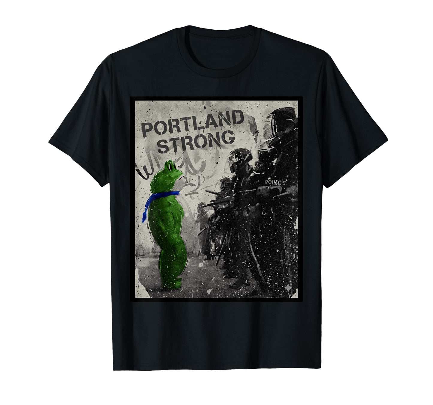 Portland Strong Portland Frog Resist No Kings October 18 T-Shirt