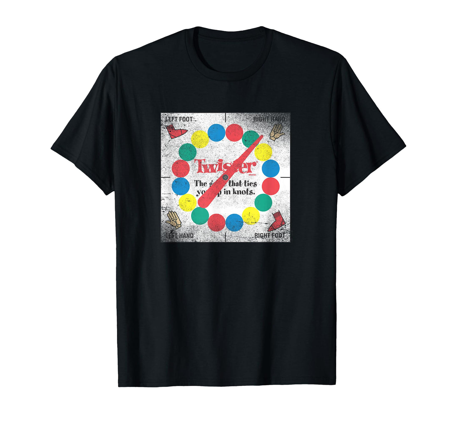 Twister Distressed Classic Game Board T-Shirt