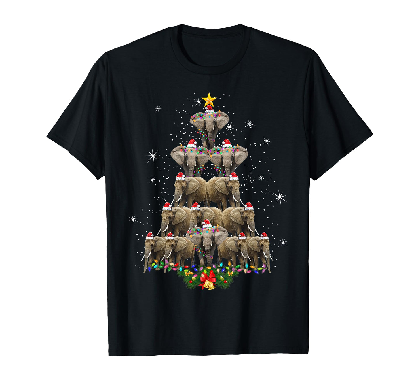 Elephant Christmas Men Women Elephant Lover T-Shirt