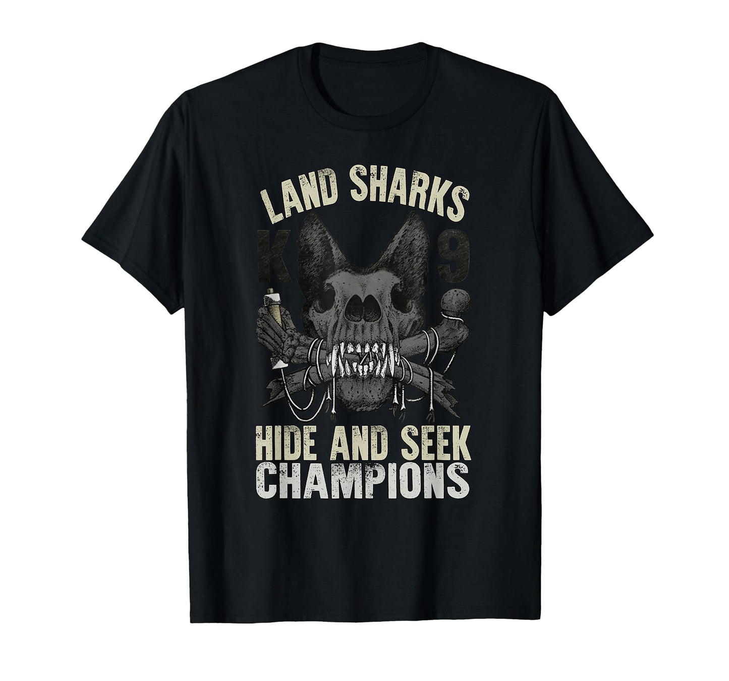 Land Sharks Hide And Seek Champions T-Shirt
