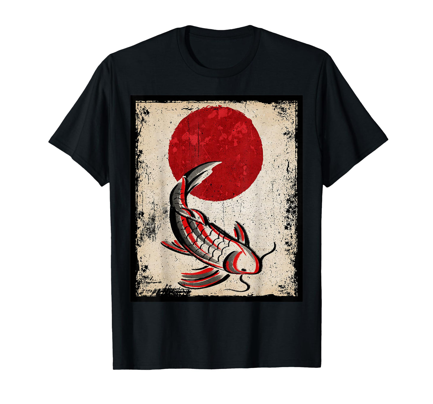 Japan koi carp fish Japanese Art Retro T-Shirt