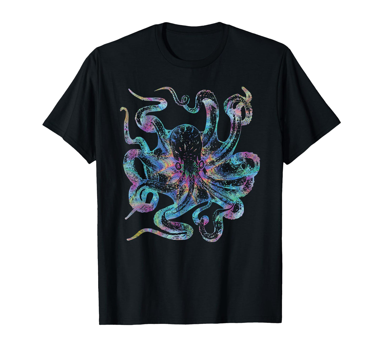 Psychedelic Octopus Gift - Colorful Trippy Kraken Ocean Sea T-Shirt