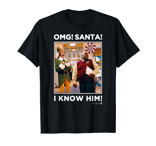 Elf I Know Him! Store Scene Funny Christmas T-Shirt