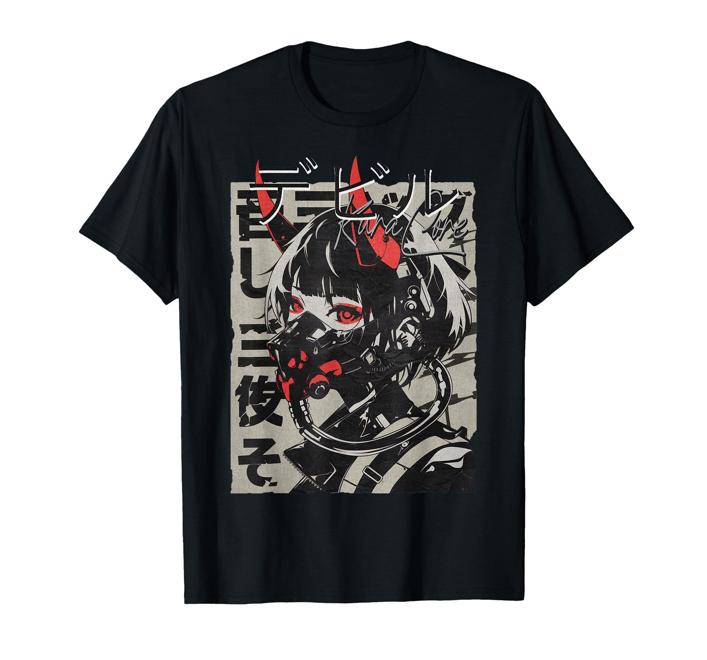 Japan Streetwear Cyberpunk Y2K Techwear Retro Manga Anime T-Shirt