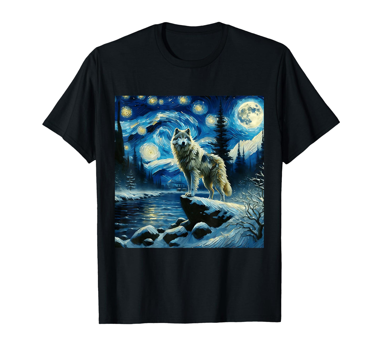 Timber Wolf Starry Night Timber Wolf T-Shirt