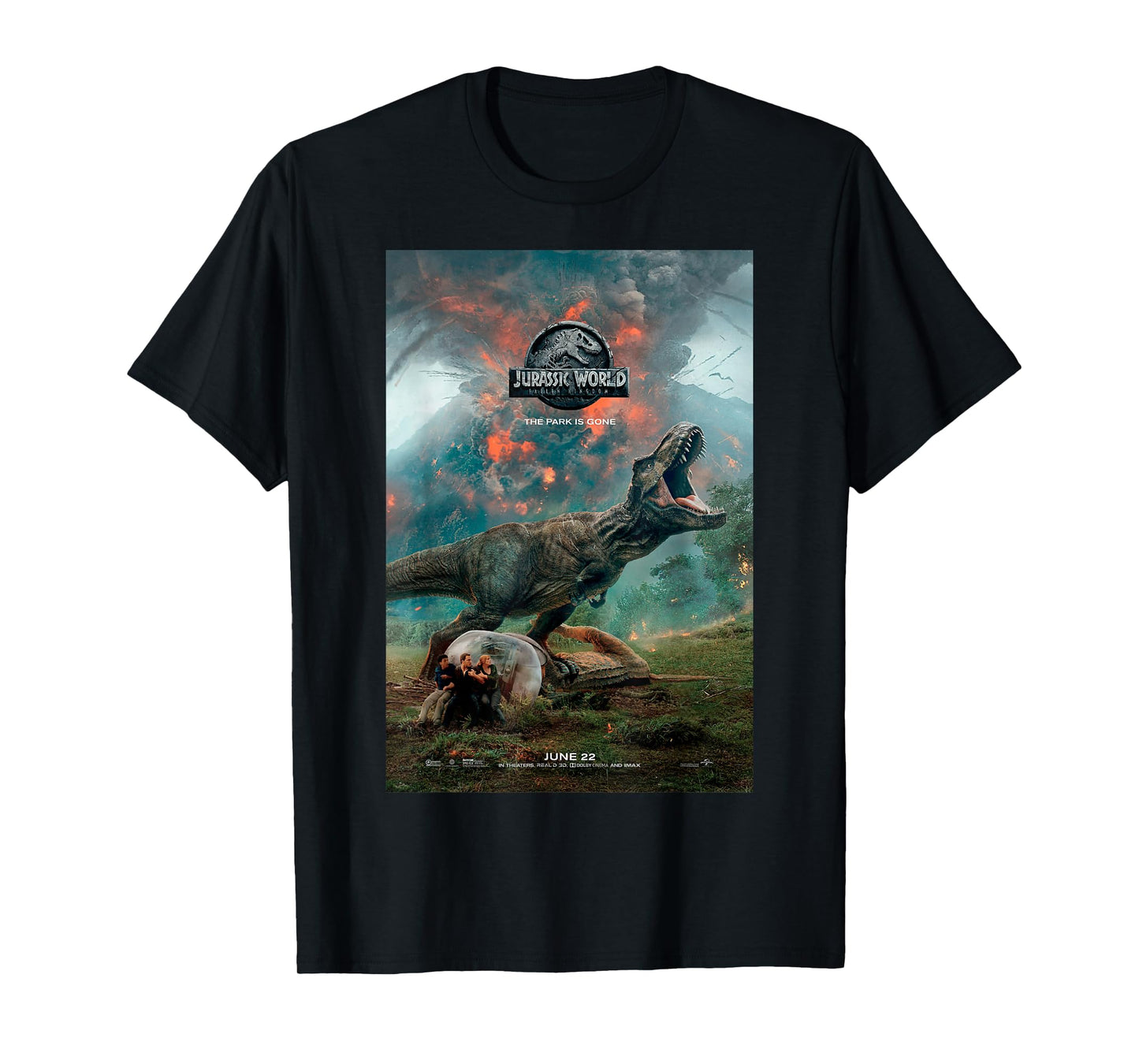 Jurassic World: Fallen Kingdom T-Rex Poster Graphic T-Shirt T-Shirt