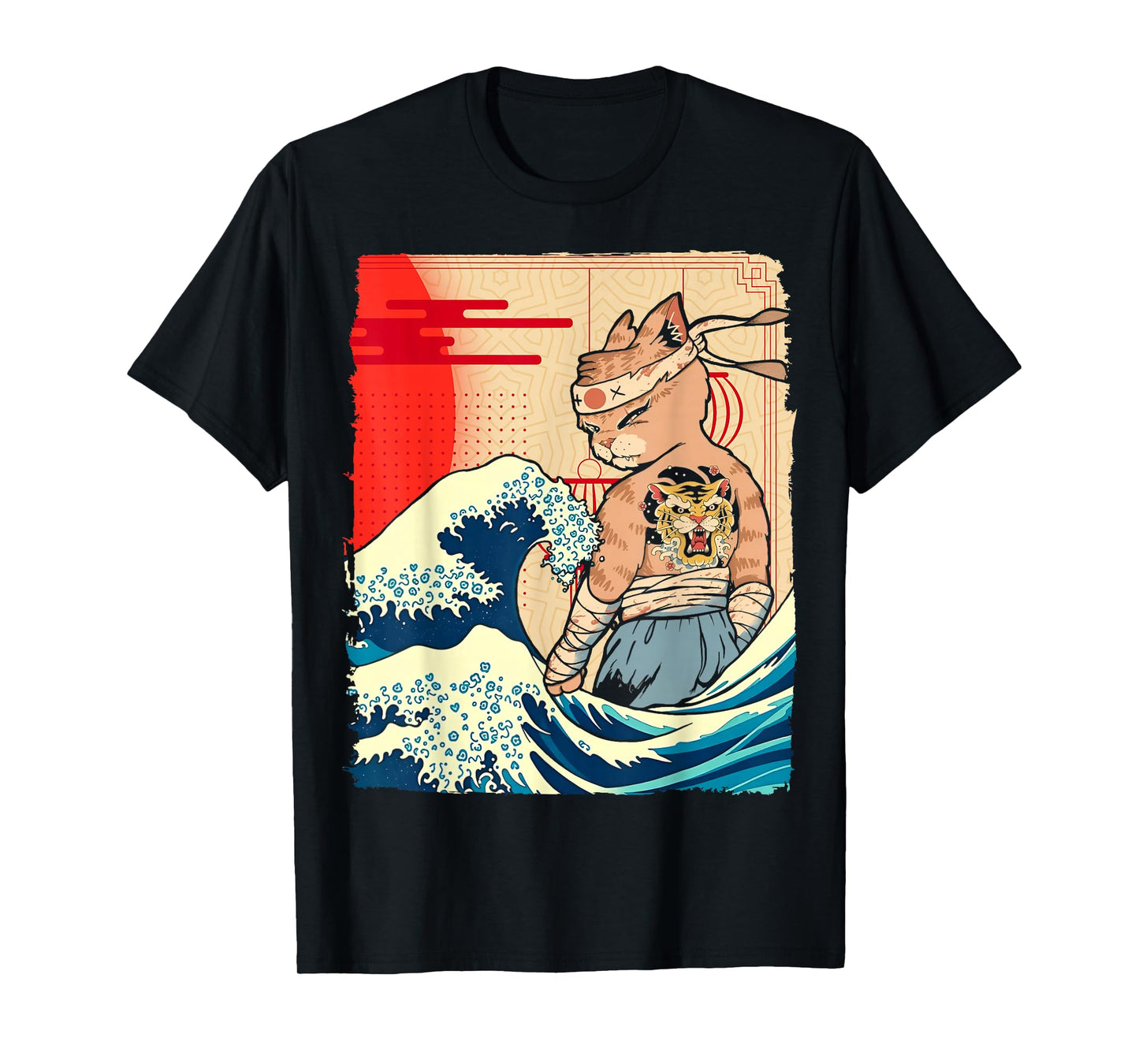 Japanese Ninja Art and Japan Karate, Jujutsu Cat T-Shirt
