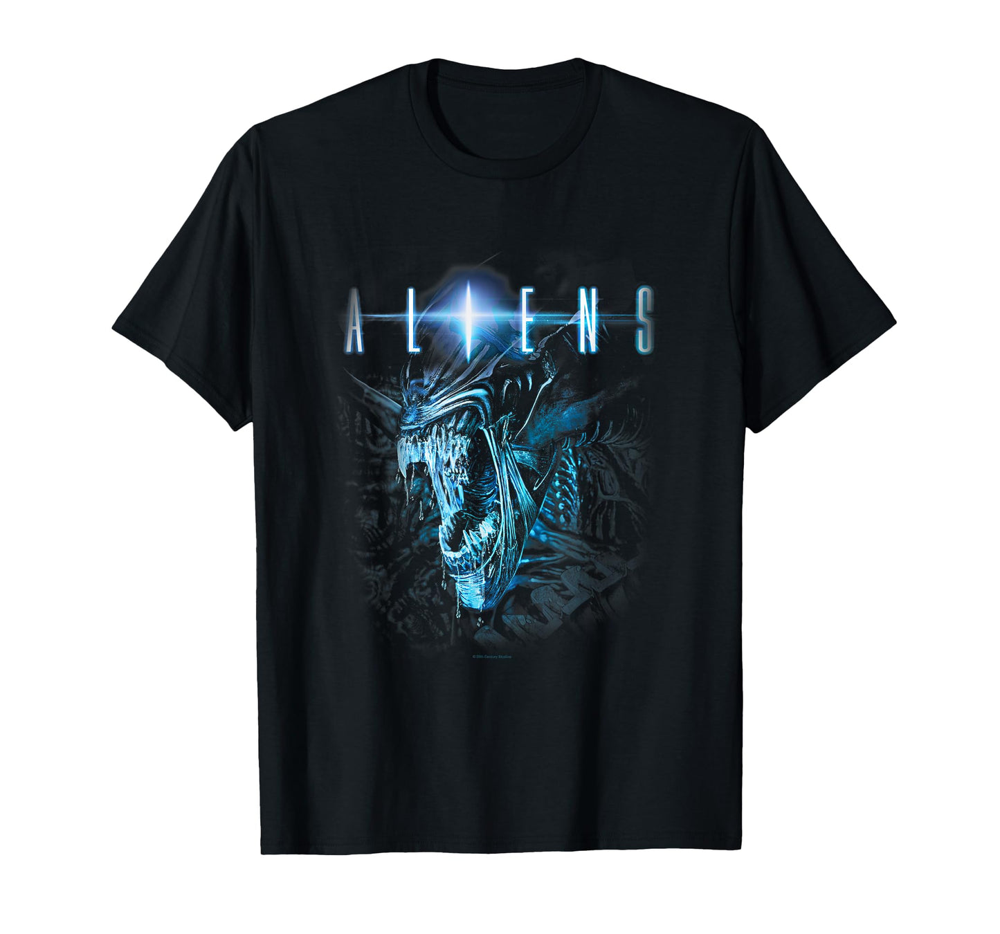Aliens Iconic Epic Queen Xenomorph Angry Big Chest Portrait T-Shirt