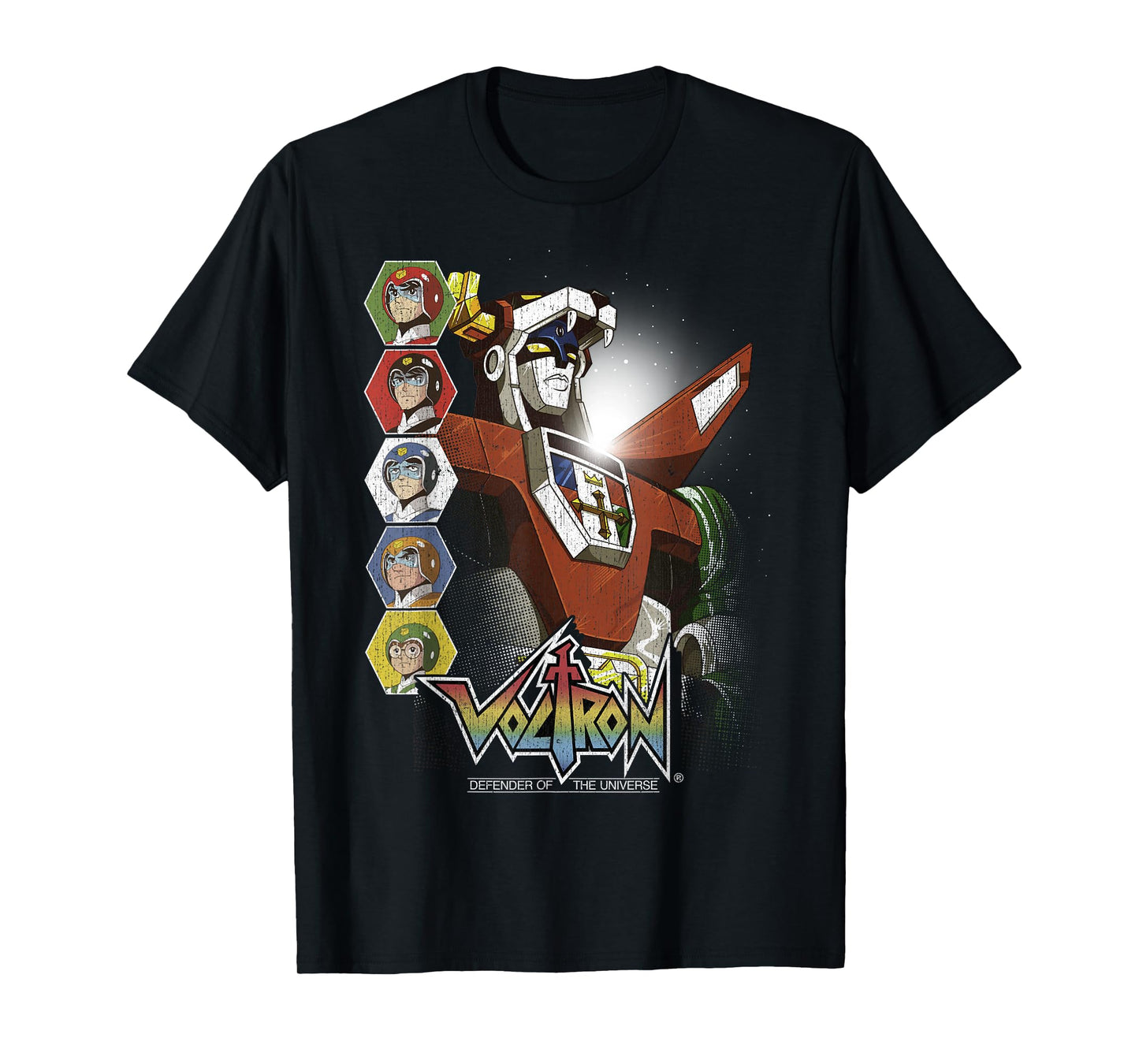Voltron Defender of The Universe Lions Unite Graphic T-Shirt T-Shirt