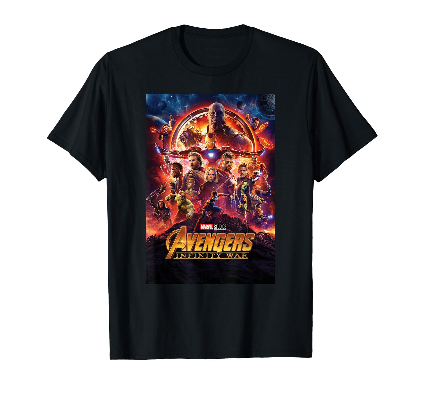 Marvel Avengers Infinity War Poster Graphic T-Shirt T-Shirt