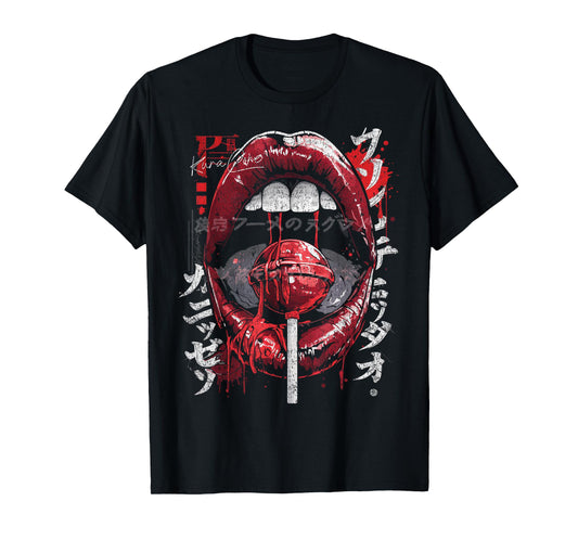 Japanese Streetwear Cyberpunk Y2K Retro Techwear Manga Anime T-Shirt