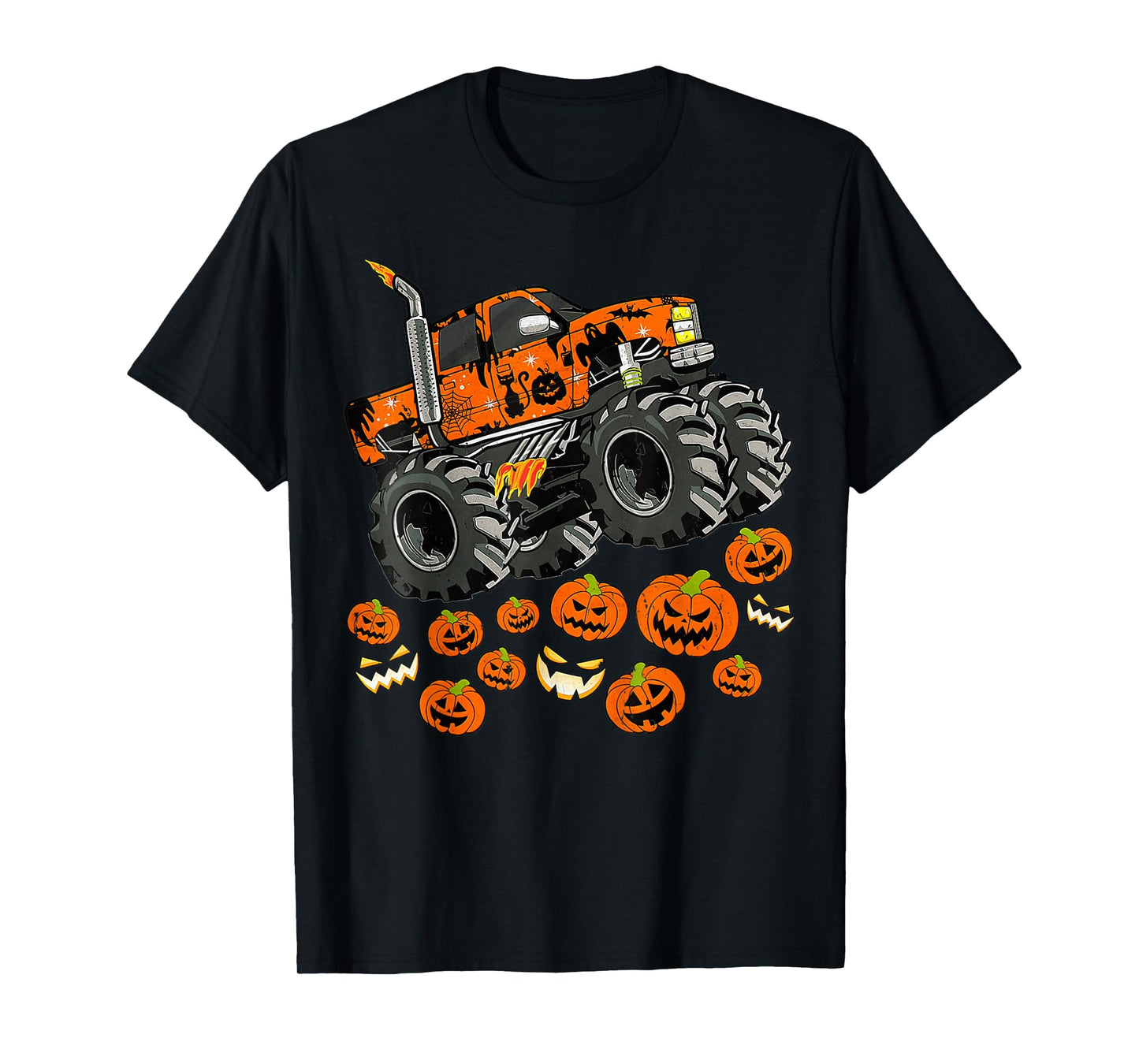 Pumpkin Monster Truck Halloween Costume T-Shirt
