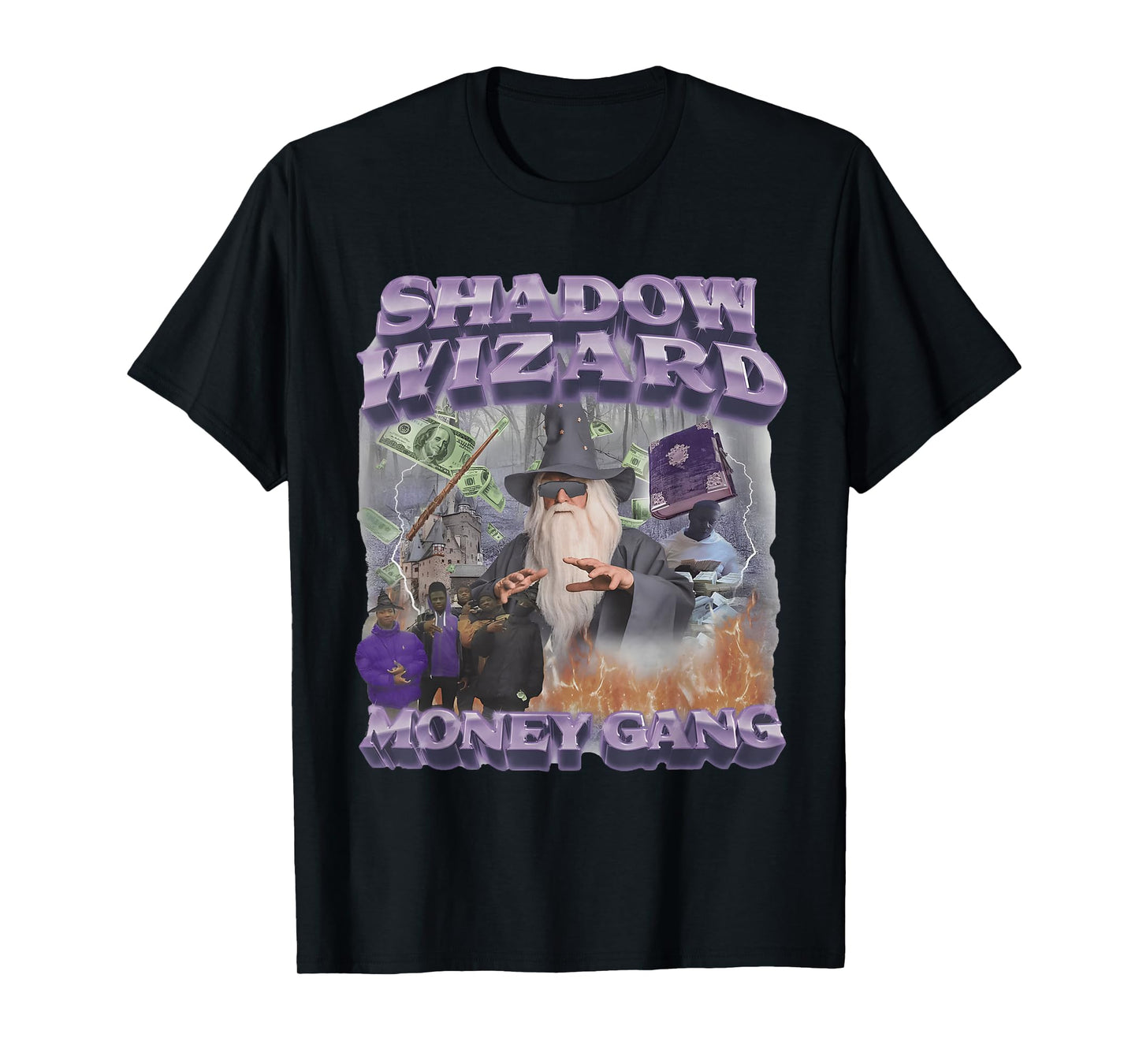 Shadow Wizard Money Gang Viral Meme Sarcastic Ironic Gen Z T-Shirt